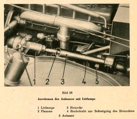 Démarrage à la lampe